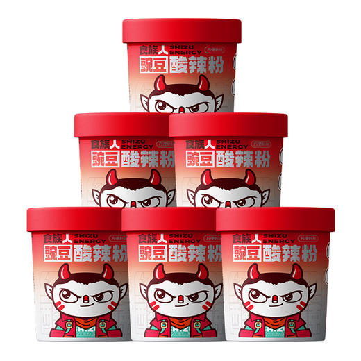 食族人经典豌豆酸辣粉6桶装120g/桶 商品图0
