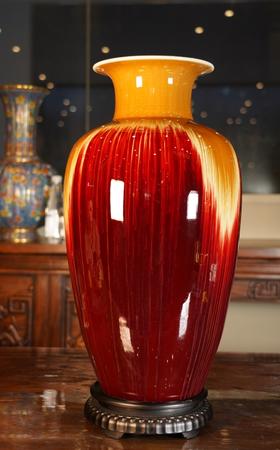 窑变颜色釉花开富贵赏瓶