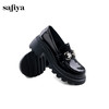 Safiya/索菲娅2024秋学院风蝴蝶钻扣百搭轻便增高JK乐福小皮鞋 SF43112069 商品缩略图3