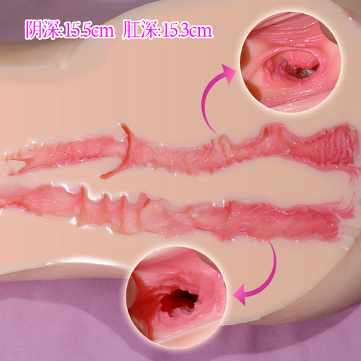 漫渺喷水女生屁股男用倒模美臀娃娃情趣用品飞机杯倒膜植毛 商品图4