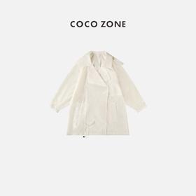 COCO ZONE 不规则领子设计腰处绳带可调节外套 23C18540