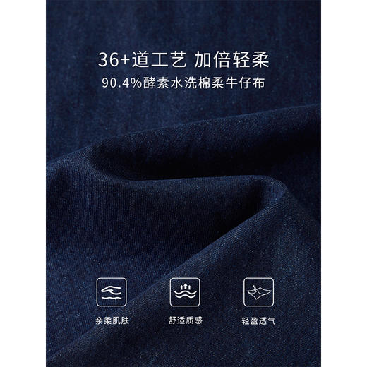 【五折购】熙世界休闲复古牛仔半身裙2025秋季新款时尚口袋a字中长款伞裙 商品图2