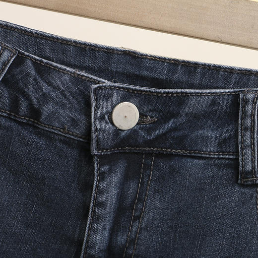 雀说 200斤胖MM夏季新款显瘦弹力开叉七分牛仔裤中裤加大码女装潮4ZF-2128 商品图1