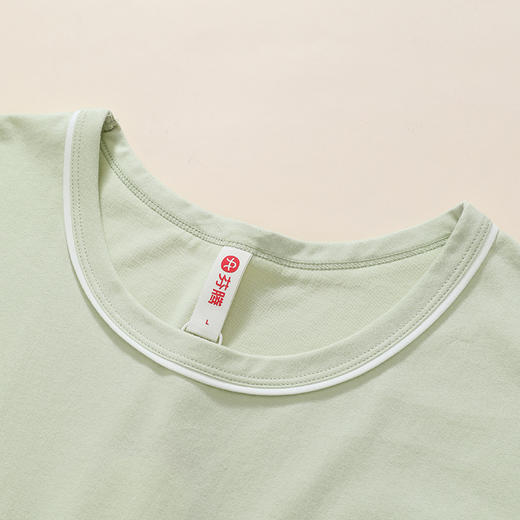 芬腾女睡裙夏季纯棉短袖睡衣裙少女韩版卡通休闲全棉家居服中短裙 商品图2