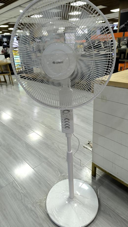 格力 FD-4027h5-WG（80110） 家用台立式机械定时大风力五叶扇节能风扇 商品图1