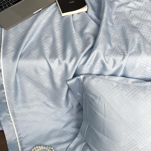 自然醒60支向晚奥地利天丝提花夏被轻奢高级感夏被四件套简约风夏天床上用品TD 商品图13