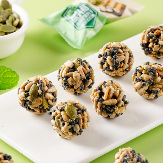 【满口幸福感！猴头菇铁棍山药坚果丸子】瓜子仁+南瓜籽仁+芝麻+山药+猴头菇，小身体用料十足！口味丰富美味香酥脆，独立包装一口一个美味不停，芝麻燕麦混合果仁瓜子酥零食Y 商品图2