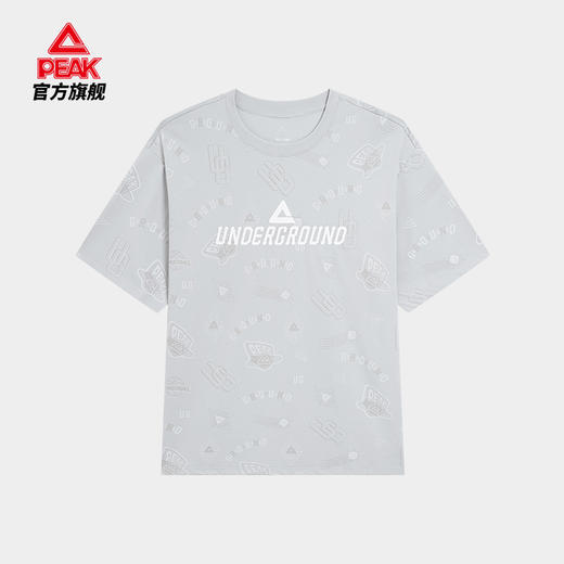 匹克2024年新款篮球文化系列男款圆领短T恤F6243331 商品图0