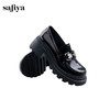 Safiya/索菲娅2024秋学院风蝴蝶钻扣百搭轻便增高JK乐福小皮鞋 SF43112069 商品缩略图4