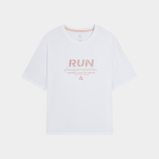 匹克2024年新款大众跑系列女款圆领短T恤F6242832 商品图1