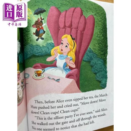 【中商原版】小金书 爱丽丝梦游仙境2 Little Golden Book Disney Alice in Wonderland Mad Hatters Tea Party 英文原版童书 商品图4