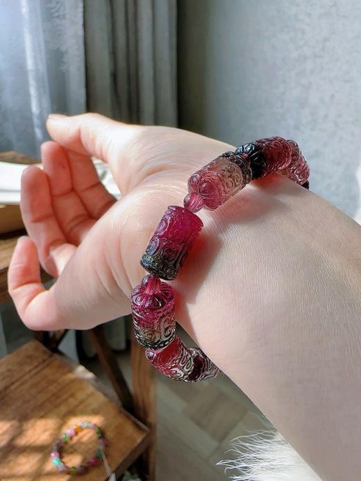 30.6g 雕刻碧玺手链 商品图8