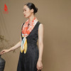SAINTJOY/上久楷礼盒 闻相和韵   陶瓷盖碗  宋锦腰扇 SPS24G02-2   双面印花真丝方巾 FJS24006 商品缩略图9