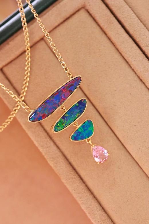 3.7ct 欧泊项链 商品图3