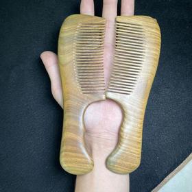 玉美人菲菲HZ#绿檀长柄梳-多样性发一