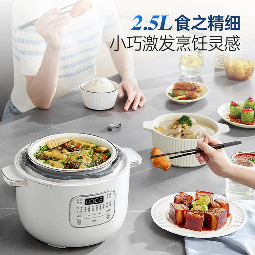 摩飞珐琅电压力锅 家用2.5L多功能电饭煲电煮锅 商品图3