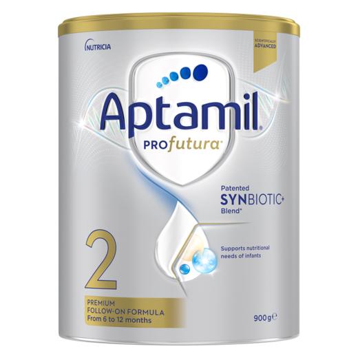 【品牌直供】澳洲Aptamil爱他美白金版较大婴儿配方奶粉 2段 6-12月 900g 商品图2