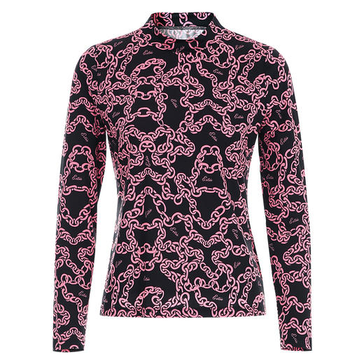 EITIE爱特爱秋季新款修身显瘦百搭印花小上衣7513215 商品图10