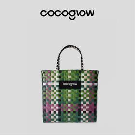 cocoglow·CAMOU_迷彩狂想大号女士手提包手工工艺编织菜篮子