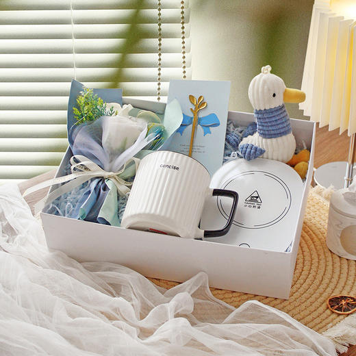 【实用马克杯礼盒】杯子送老师创意伴手礼 送朋友生日礼物 礼盒套装简约大方 商品图1