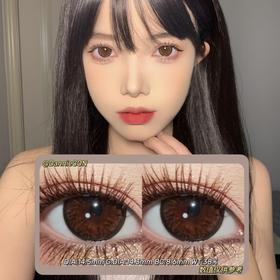 Doriscon半年抛·新黑咖巧克力·14.5mm(着色参考14.3mm) 0-1000度(有525/575) 韩产进口·(建议佩戴3-4个月左右更换)
