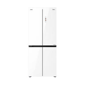 美的（252049）超薄零嵌入冰箱十字四门风冷无霜一级变频白色BCD-433WUSGPZM