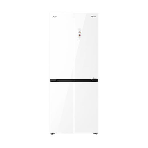 美的（252049）超薄零嵌入冰箱十字四门风冷无霜一级变频白色BCD-433WUSGPZM 商品图0