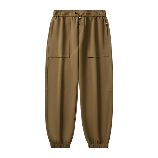 幸运鹿情侣细格纹防风保暖休闲裤3713 商品图3