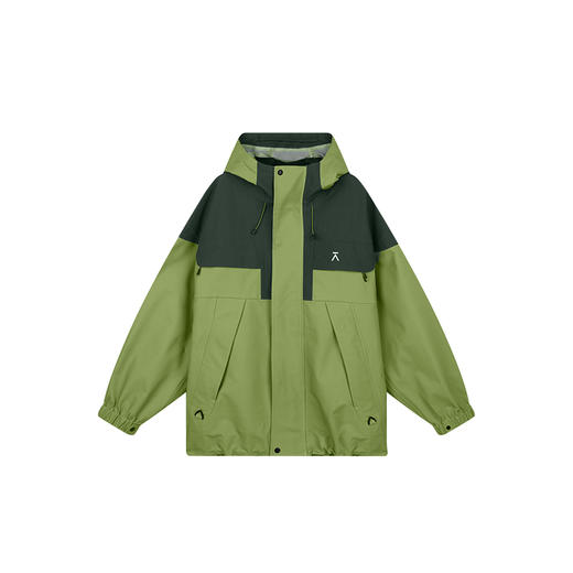 【十一破价福利】ACMEITEM爱棵米 户外徒步防水连帽冲锋夹克外套上衣纯色硬壳男女GAE3080071H 商品图4