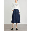 【五折购】熙世界休闲复古牛仔半身裙2025秋季新款时尚口袋a字中长款伞裙 商品缩略图3