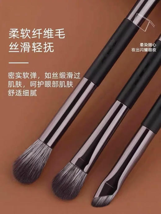 【出门就带这一套】爆款露薇雅化妆刷4支装8种刷头带小镜子  双头眼影刷套盒便携款眼影刷套刷 商品图2