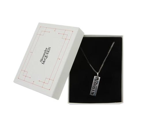 ALEXANDER MCQUEEN 亚历山大麦昆 男士黄铜复古别针骷髅头吊坠项链 七夕礼物 古银色 663862 IAG2Y 1060 均码 商品图2