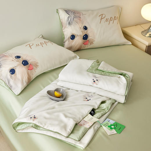 自然醒60支卡通奥地利兰精天丝数码印花夏被薄被芯空调被子四件套小清新可水机洗被TD 商品图13