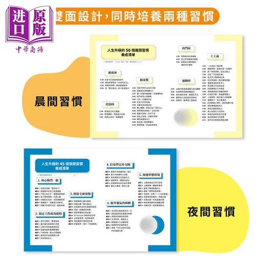 【中商原版】人生成功升级的晨间&夜间习惯套书 附赠习惯养成清单小卡 港台原版 后藤勇人 幸福文化 商品图1