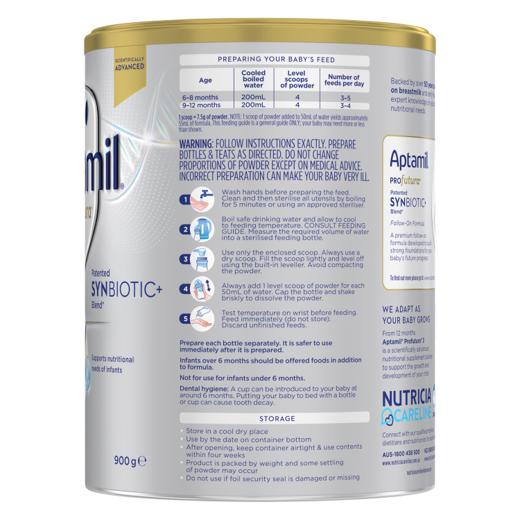 【品牌直供】澳洲Aptamil爱他美白金版较大婴儿配方奶粉 2段 6-12月 900g 商品图5