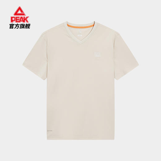 匹克2024年夏季新款轻运动系列男款V领短T恤F6242011 商品图0