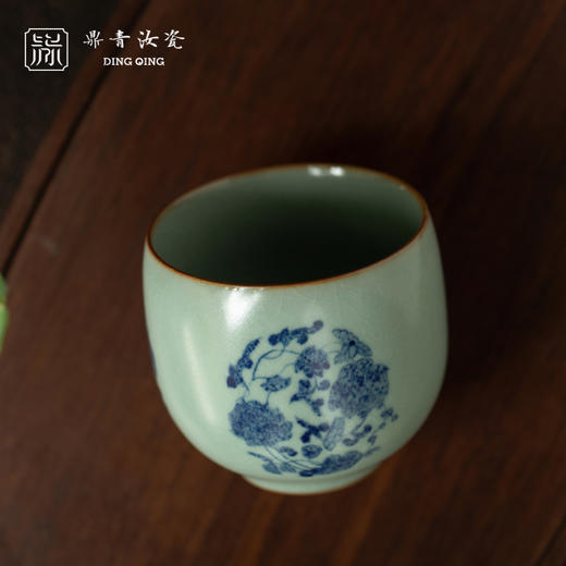 问鼎鼎青青花金钟杯（祝安） 商品图1