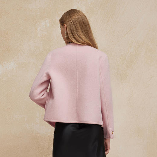 PH9162024新款双面呢小香风系列时尚减龄短款小个子箱型女式大衣 商品图1