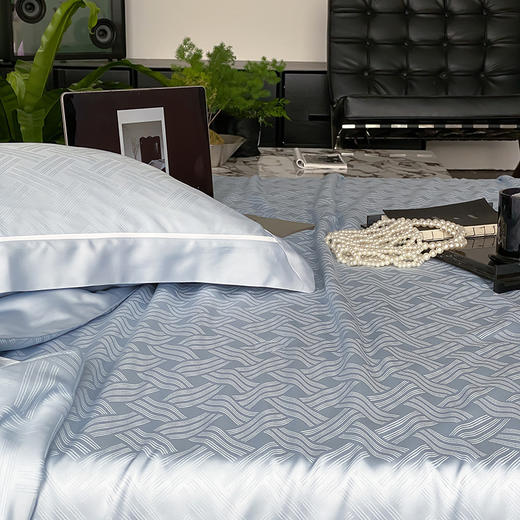 自然醒60支向晚奥地利天丝提花夏被轻奢高级感夏被四件套简约风夏天床上用品TD 商品图4