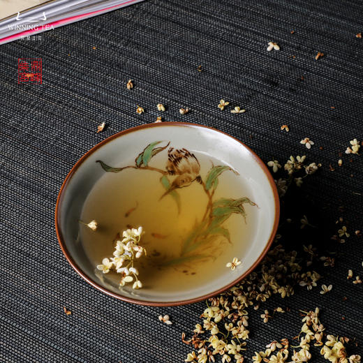 问鼎汝瓷鼎峰柴窑大斗笠杯（翠鸟）（缺货） 商品图0