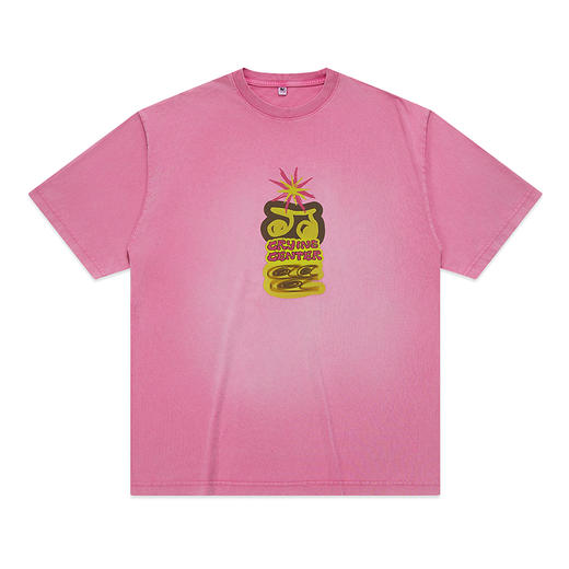 CryingCenter蛙爱哭粉色水洗呱呱大tee 哭喊中心 商品图4