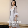 【逸羽华裳】真丝睡袍女100%桑蚕丝奢华多穿轻盈优雅睡衣吊带金三塔  YSFEC102 商品缩略图2