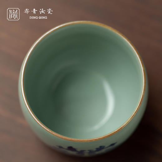 问鼎鼎青青花金钟杯（富贵同心） 商品图1