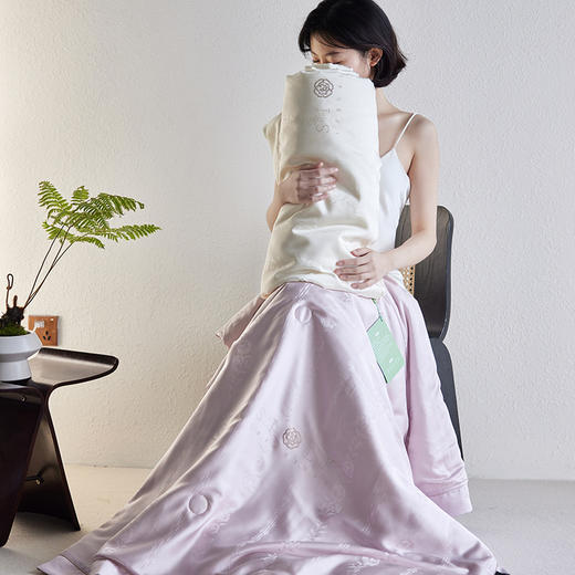 自然醒60支玫瑰情话奥地利天丝提花宽边夏被浪漫轻奢莱赛尔烫钻夏季可水洗薄被四件套TD 商品图14