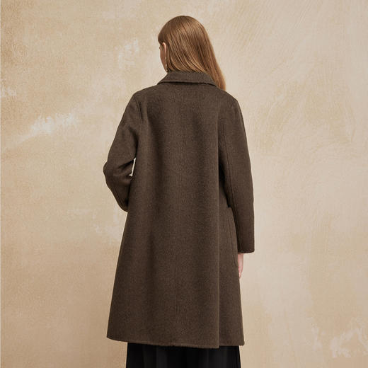 PH9042024新款双面呢中长款简约通勤高端大气羊毛大衣 商品图1