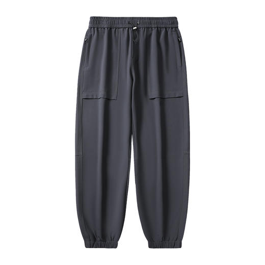 幸运鹿情侣细格纹防风保暖休闲裤3713 商品图0