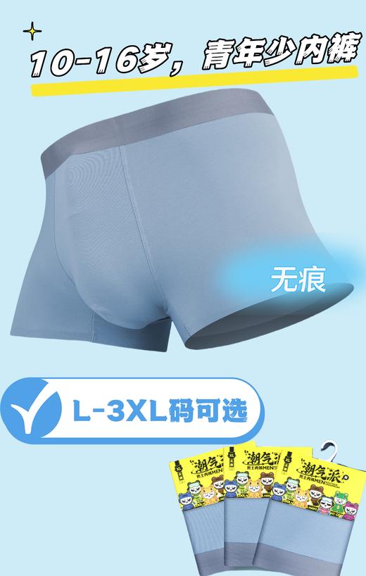 （6971616126078）（L-3XL尺码可选）潮气派青少年学生专属内裤 商品图0