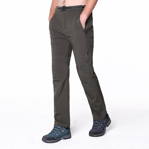 幸运鹿 情侣款加厚加绒冲锋裤768 商品图0