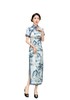 STF-3145新款春夏季女士长款修身真丝旗袍中长款日常服C3145 商品缩略图3