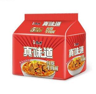 康师傅真味道红烧牛肉面5连包(6937962137939) 商品图0